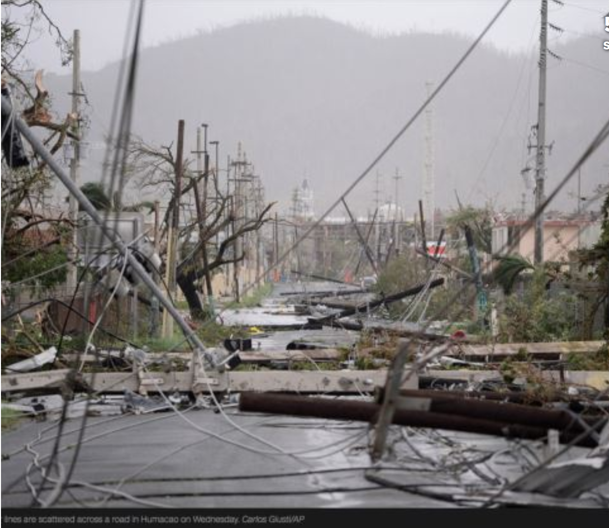 Puerto Rico relief and recovery efforts in the aftermath of Hurricanes